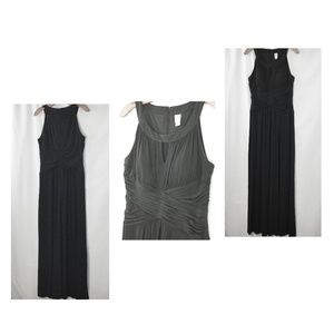 Sangria Black Lined Maxi Cocktail Dress Size 14
